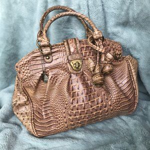 Allan Edwards Tan Crocodile Handbag